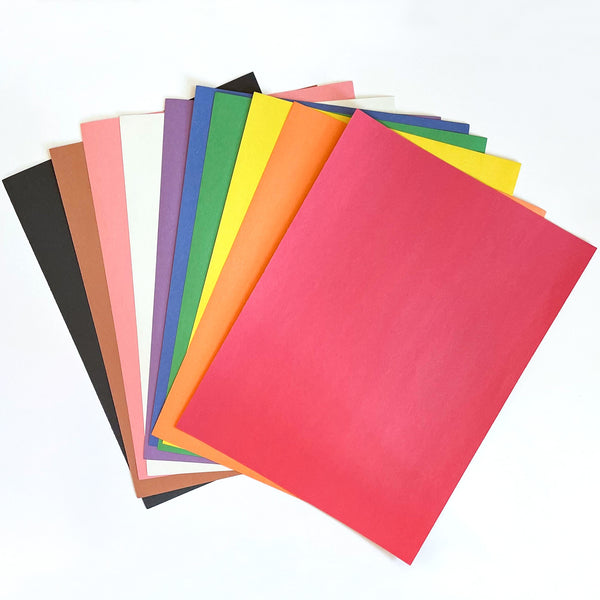 Medium Weight Construction Paper, 12" x 18" – Bright Colors