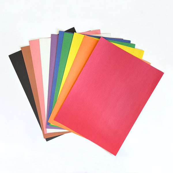 Medium Weight Construction Paper, 9" x 12" – Bright Colors