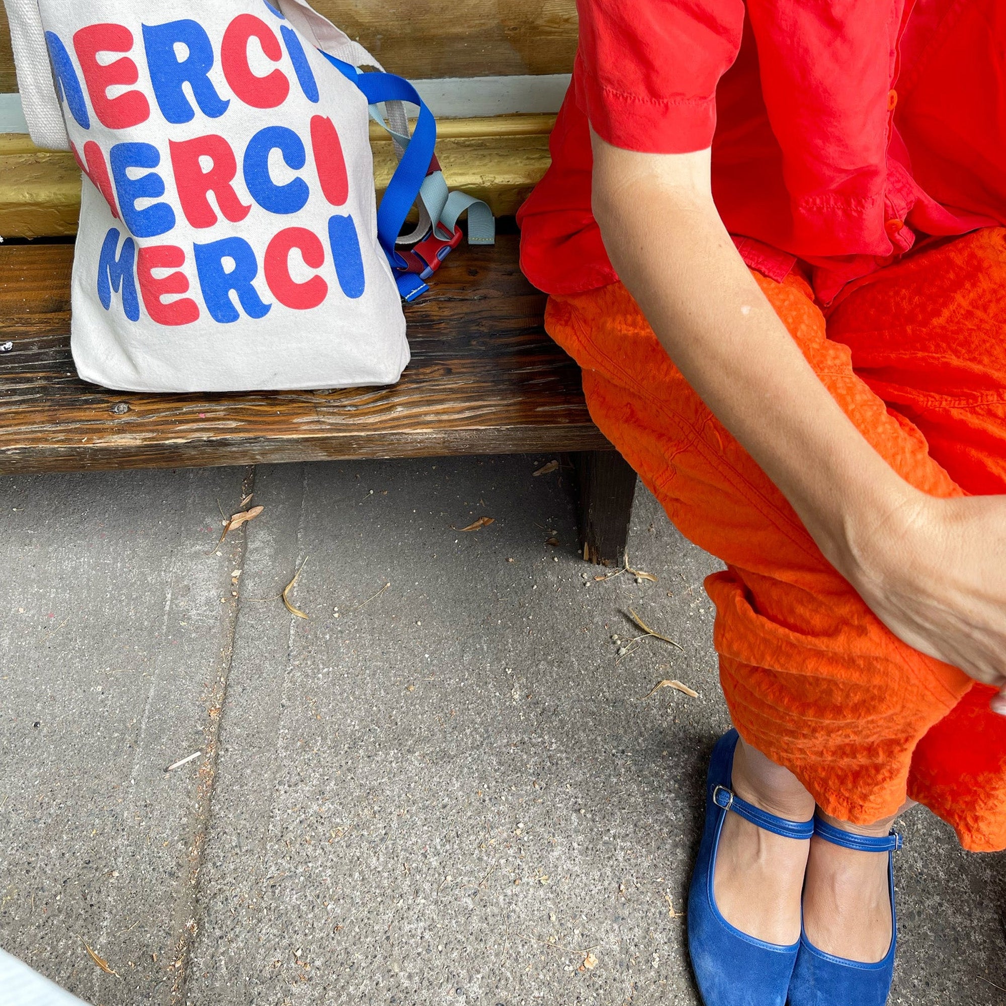 Merci Merci Merci Tote Bag by Banquet Workshop