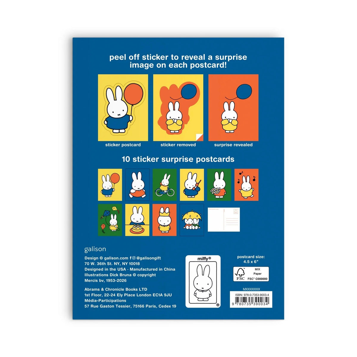 Miffy Postcard Sticker Book