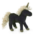 Mini Black Unicorn Finger Puppet