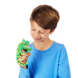 Mini Chameleon Finger Puppet held by child