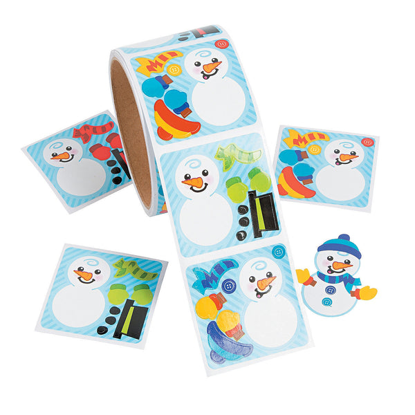 Mini Dress-a-Snowman Stickers