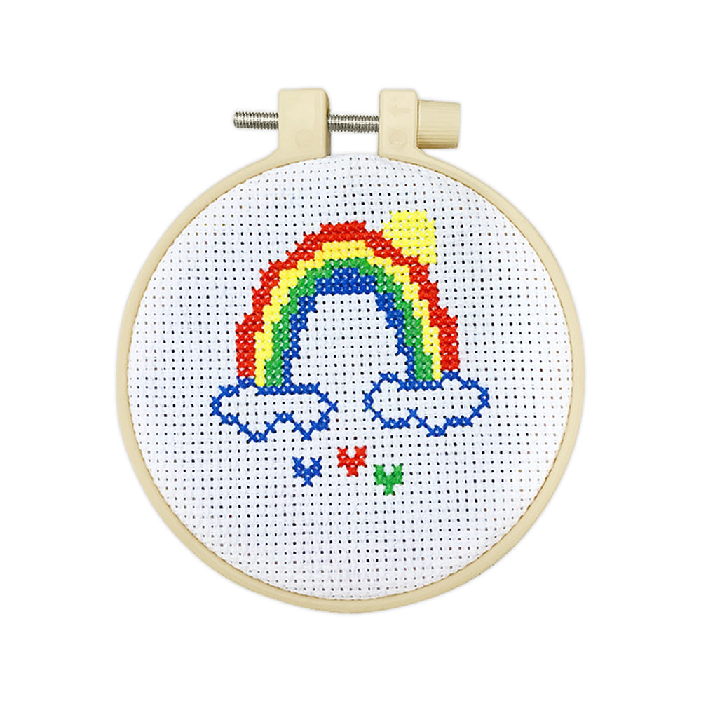 Mini Rainbow Cross-Stitch Kit