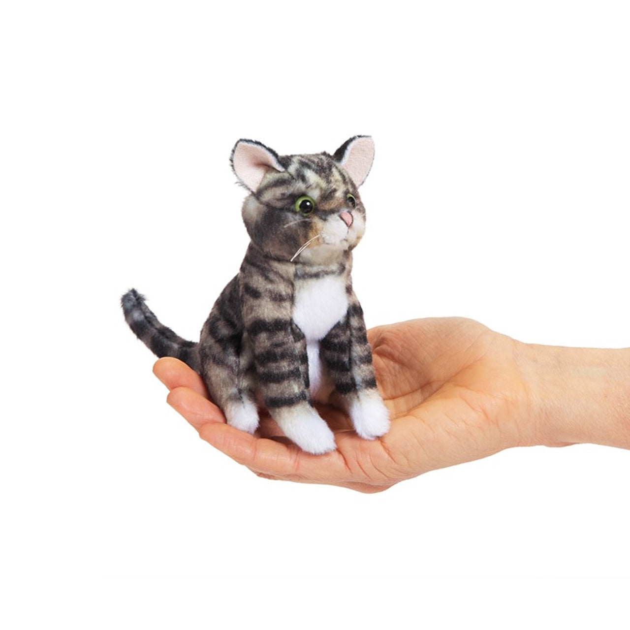 Mini Tabby Cat Finger Puppet