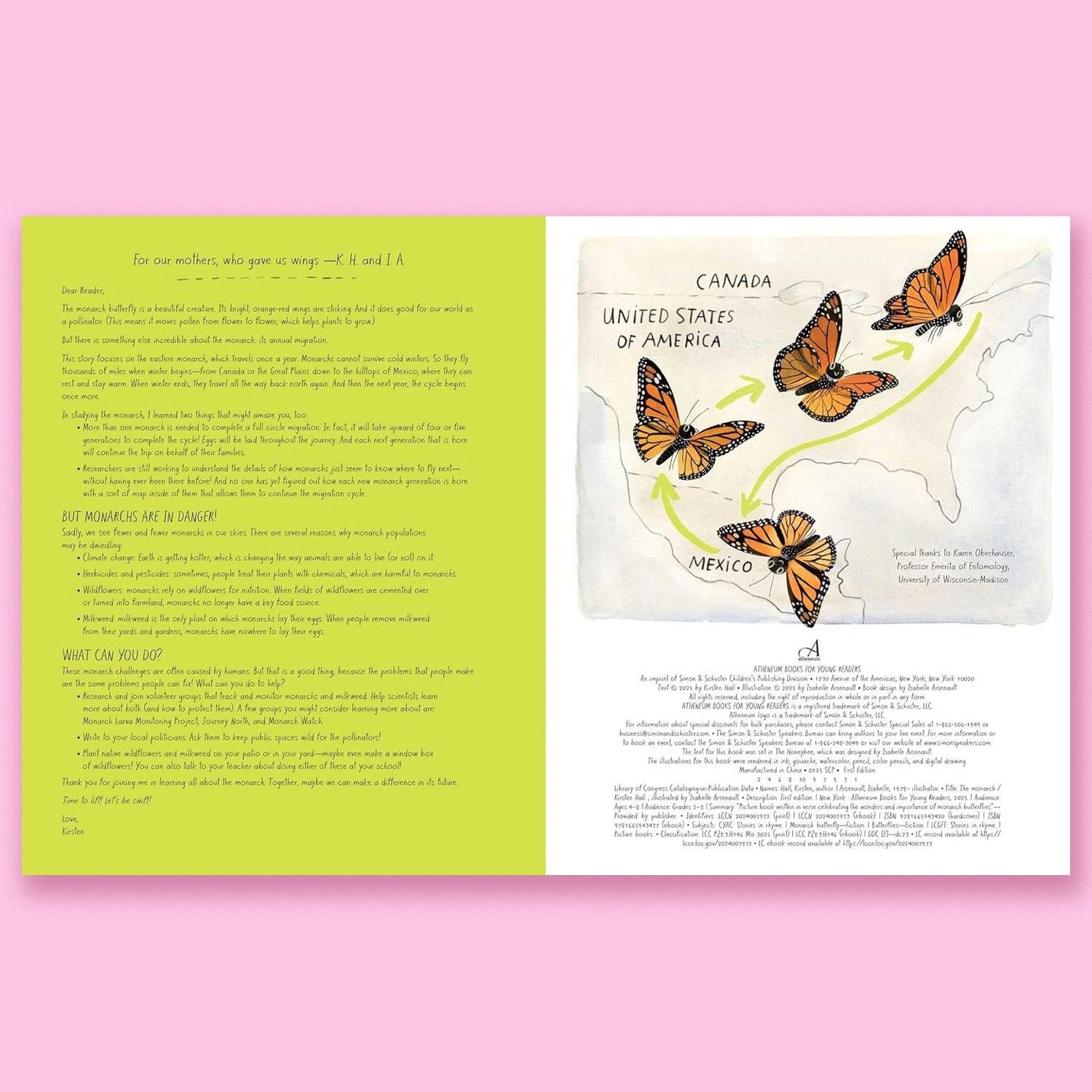 The Monarch by Kirsten Hall and Isabelle Arsenault