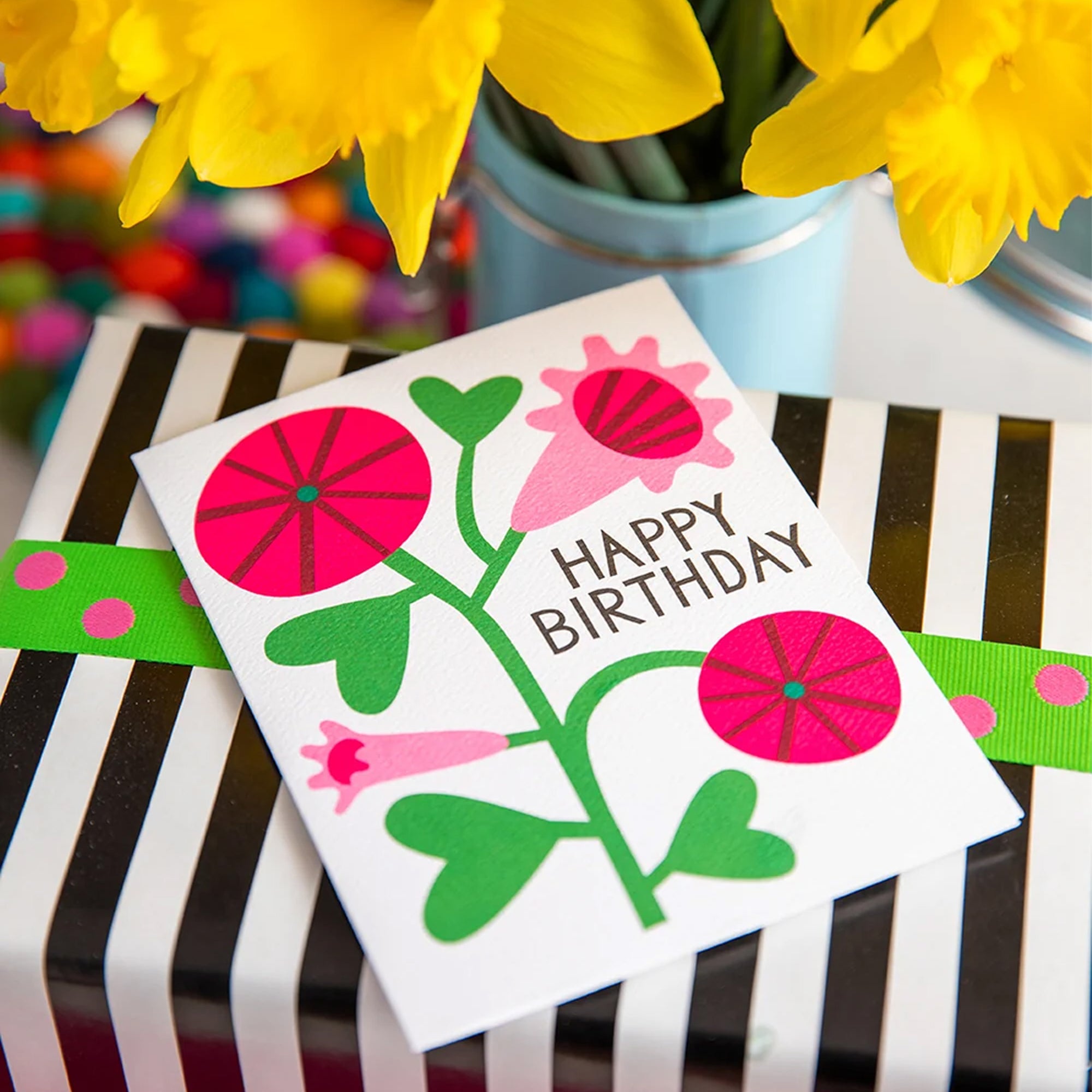 Morning Glory Birthday Greeting Card