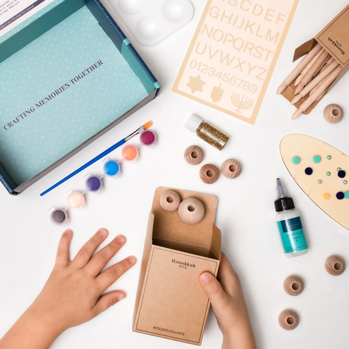 My DIY Menorah Hanukkah Craft Kit