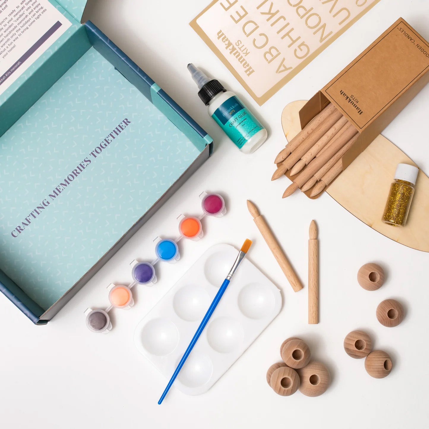 My DIY Menorah Hanukkah Craft Kit