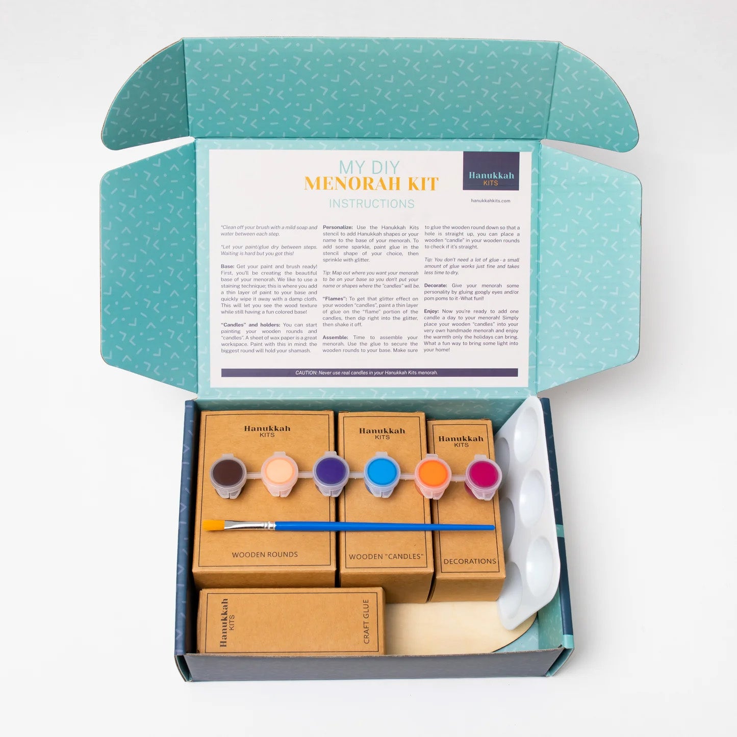 My DIY Menorah Hanukkah Craft Kit