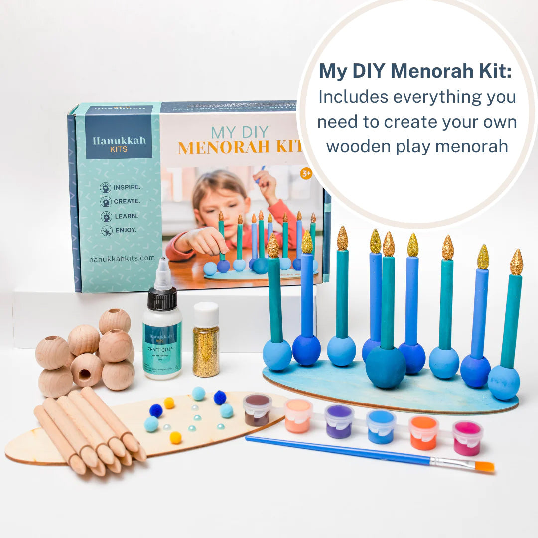 My DIY Menorah Hanukkah Craft Kit