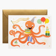 Octopus Birthday Greeting Card