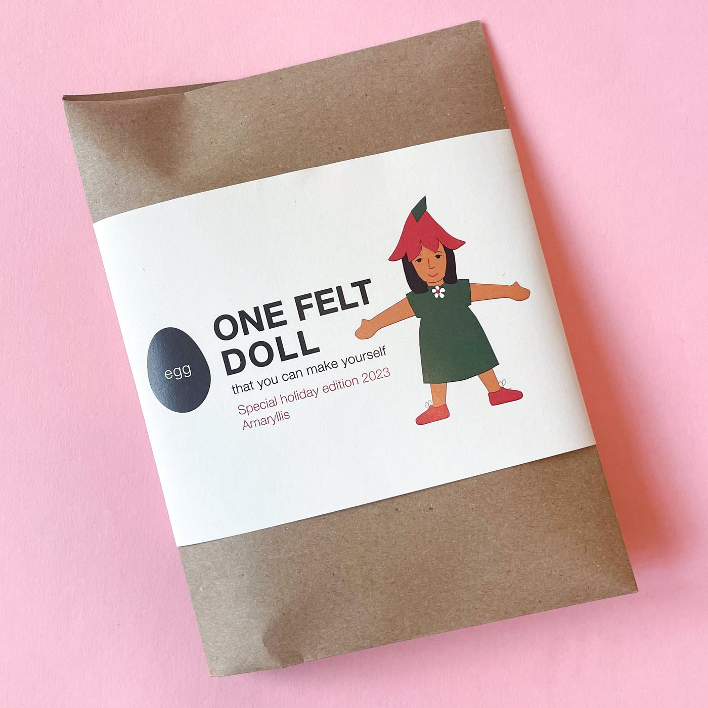 One Felt Doll Craft Kit - Amaryllis