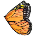 Orange and black monarch butterfly wings for kids dress up