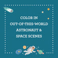 Outer Space Coloring Book + Stickers by Petit Collage