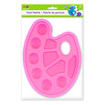 Oval Paint Palette - 10 Well in pink, green or blue