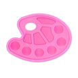 Oval Paint Palette - 10 Well in pink, green or blue