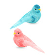 Pastel Feathered Birds with gator clip