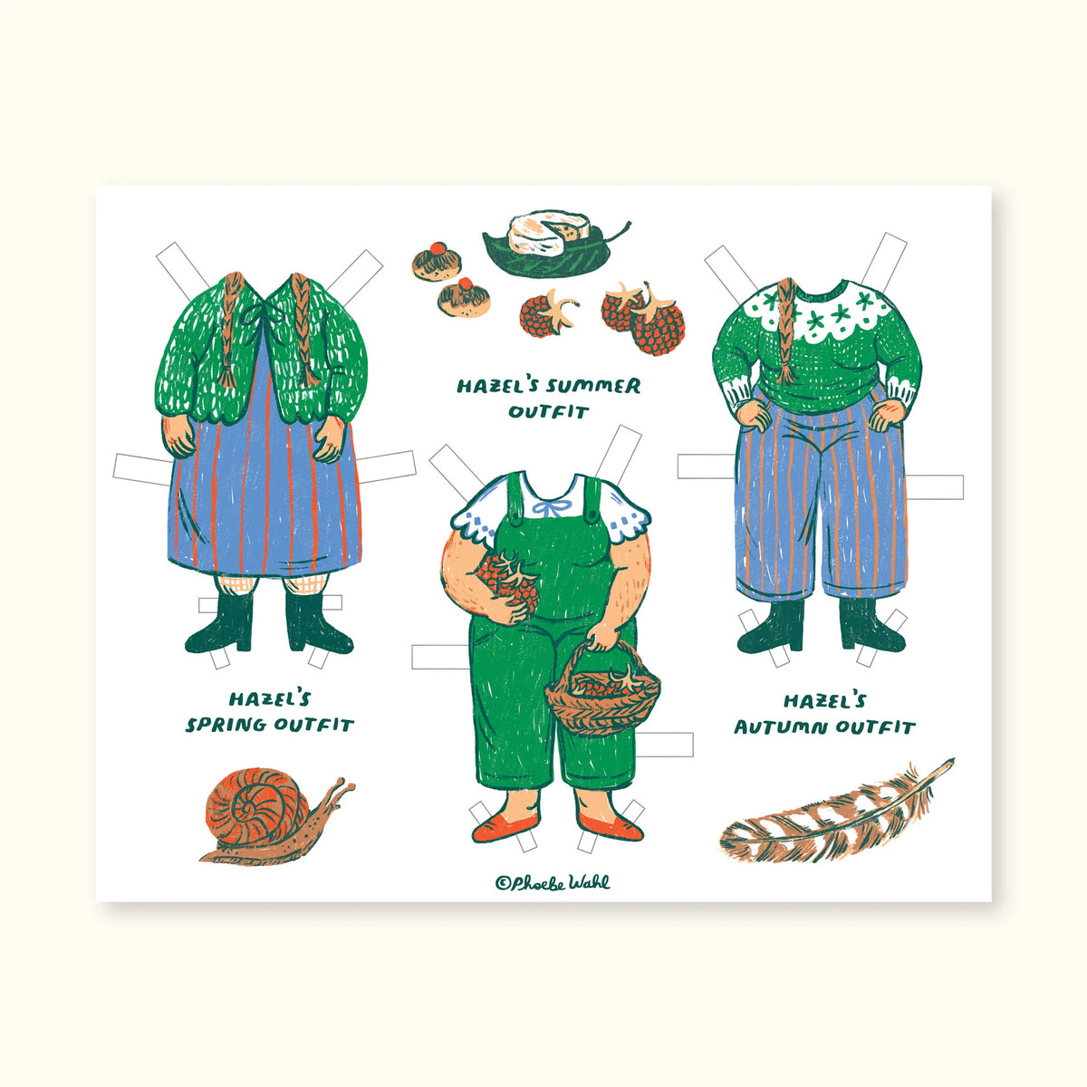 Phoebe Wahl - Little Witch Hazel Paperdolls Set