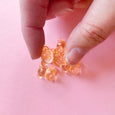 Plastic Bear Beads – Orange (Set of 5)