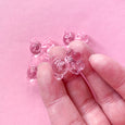 Plastic Bear Beads – Pink (Set of 5)