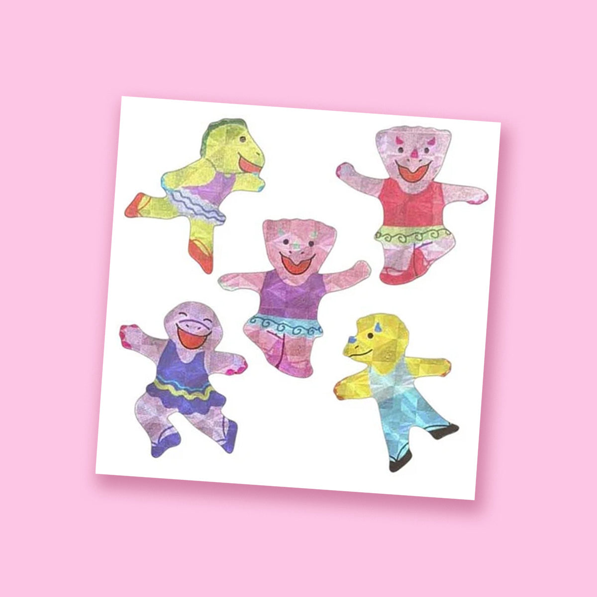 Prism Ballerina Dinosaurs Stickers