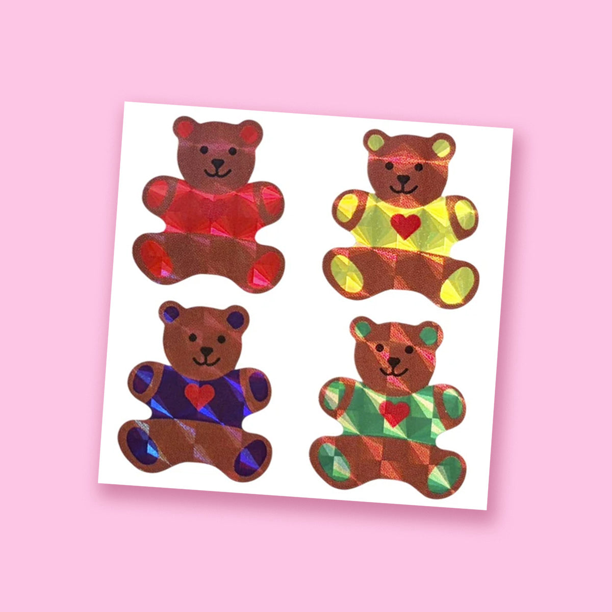 Prism Hug a Bear Stickers