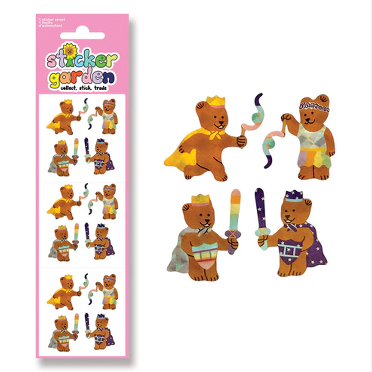 Prism Silk Bear Stickers