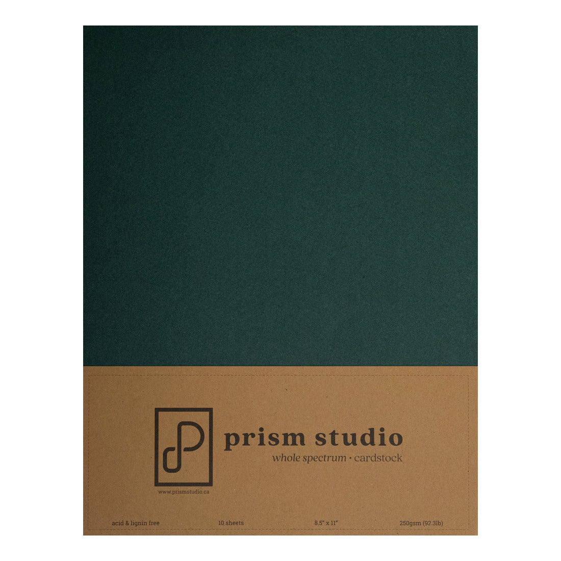 Prism Studio Heavyweight Cardstock, Balsam - 10 Sheets, 8.5"x11"