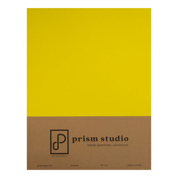 Prism Studio Heavyweight Cardstock, Buttercup - 10 Sheets, 8.5"x11"