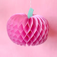 Pumpkin Honeycomb Decorations in Dusty Rose - 10 inch