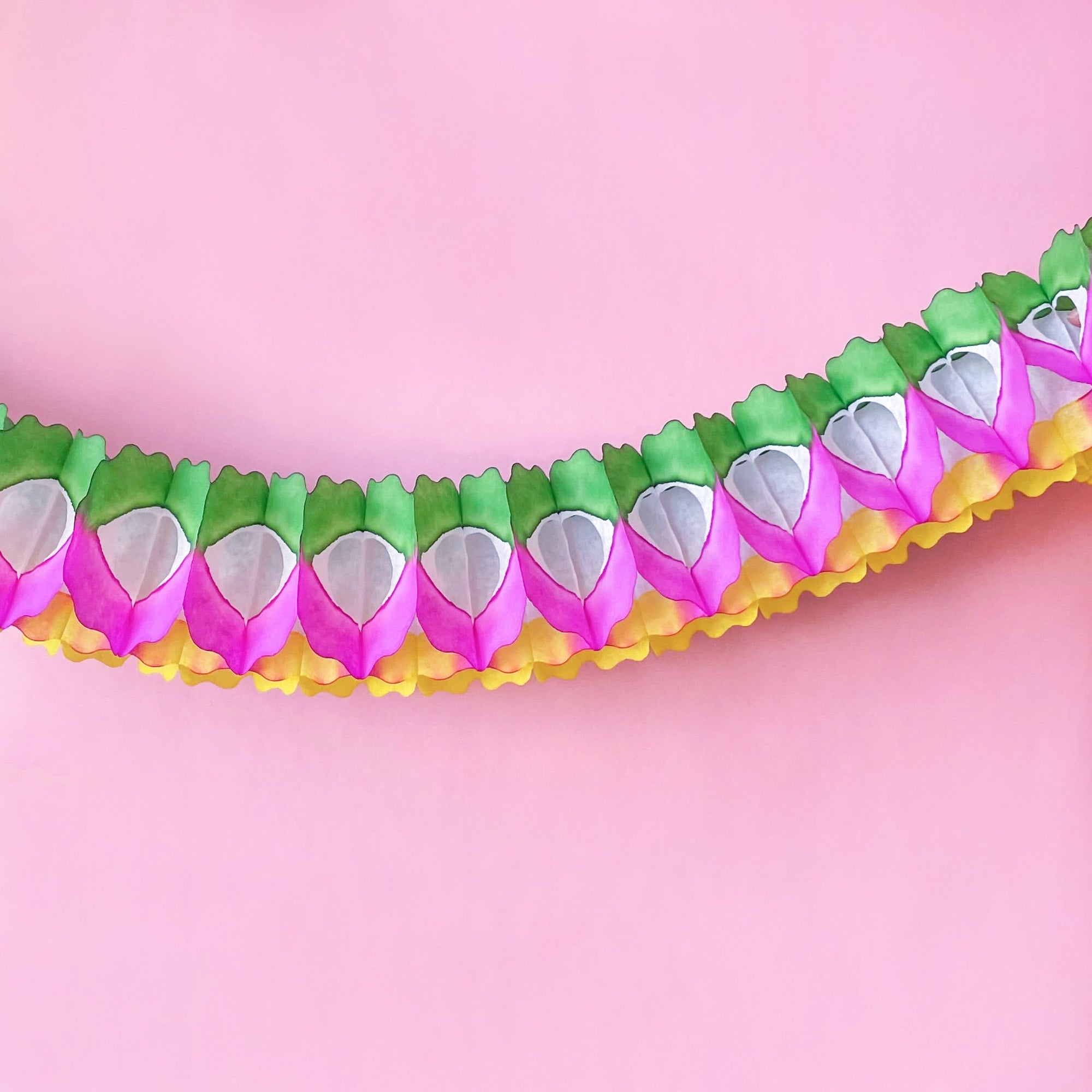 Rainbow Oval Tissue Paper Garland