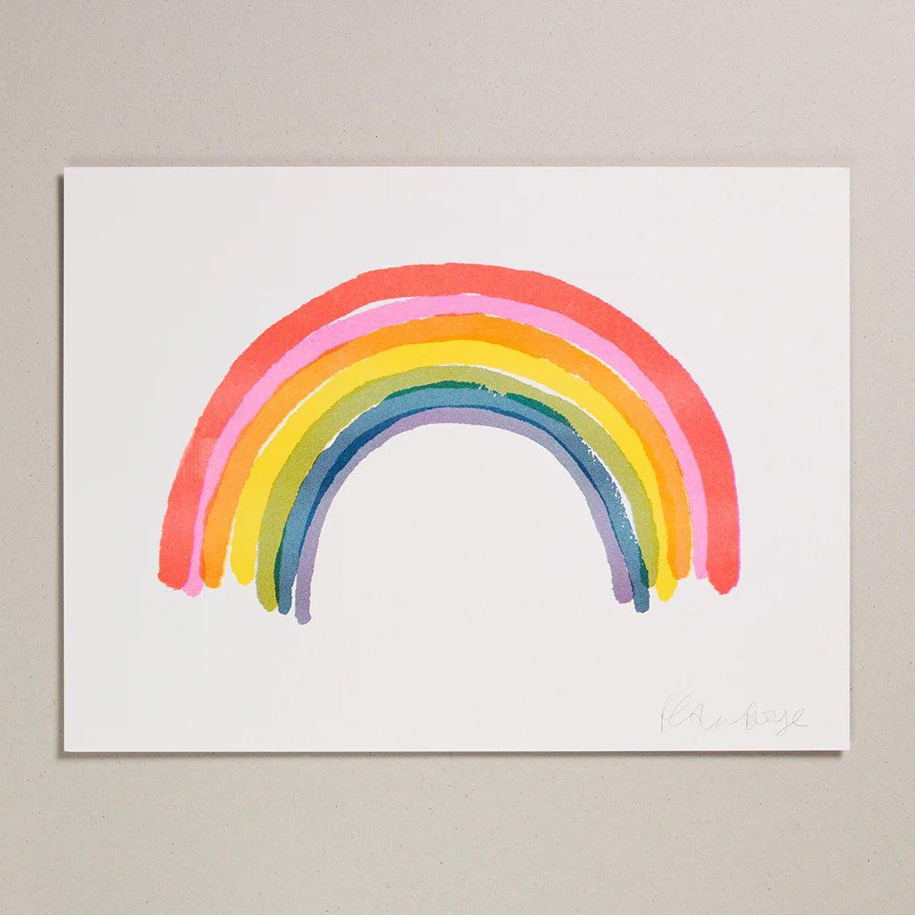 Rainbow Risograph Print