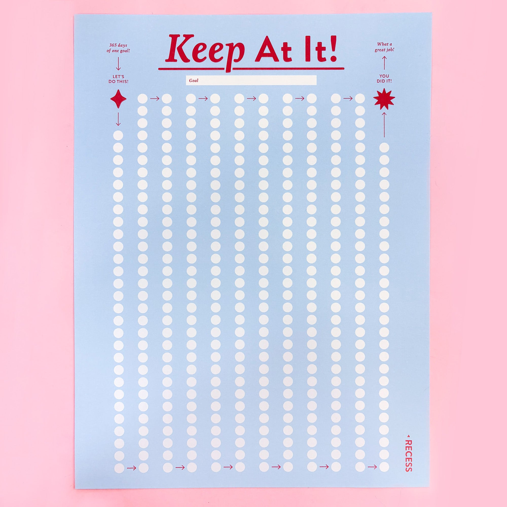 Recess: Habit Tracker Poster - Keep At It!