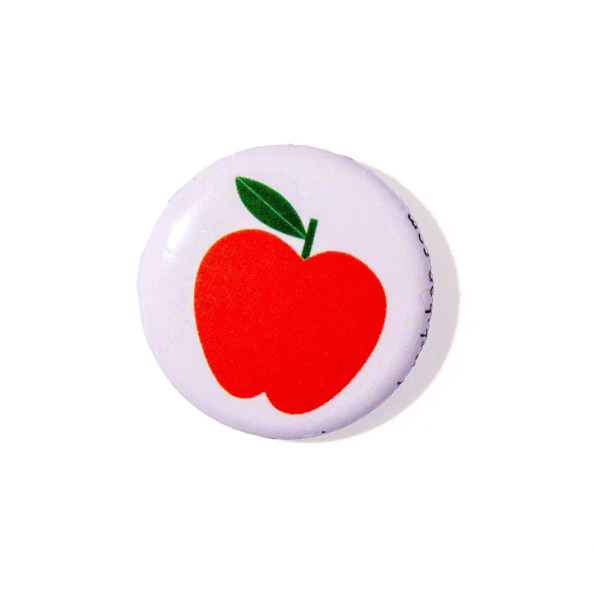 Red Apple 1" Button - by Banquet Workshop