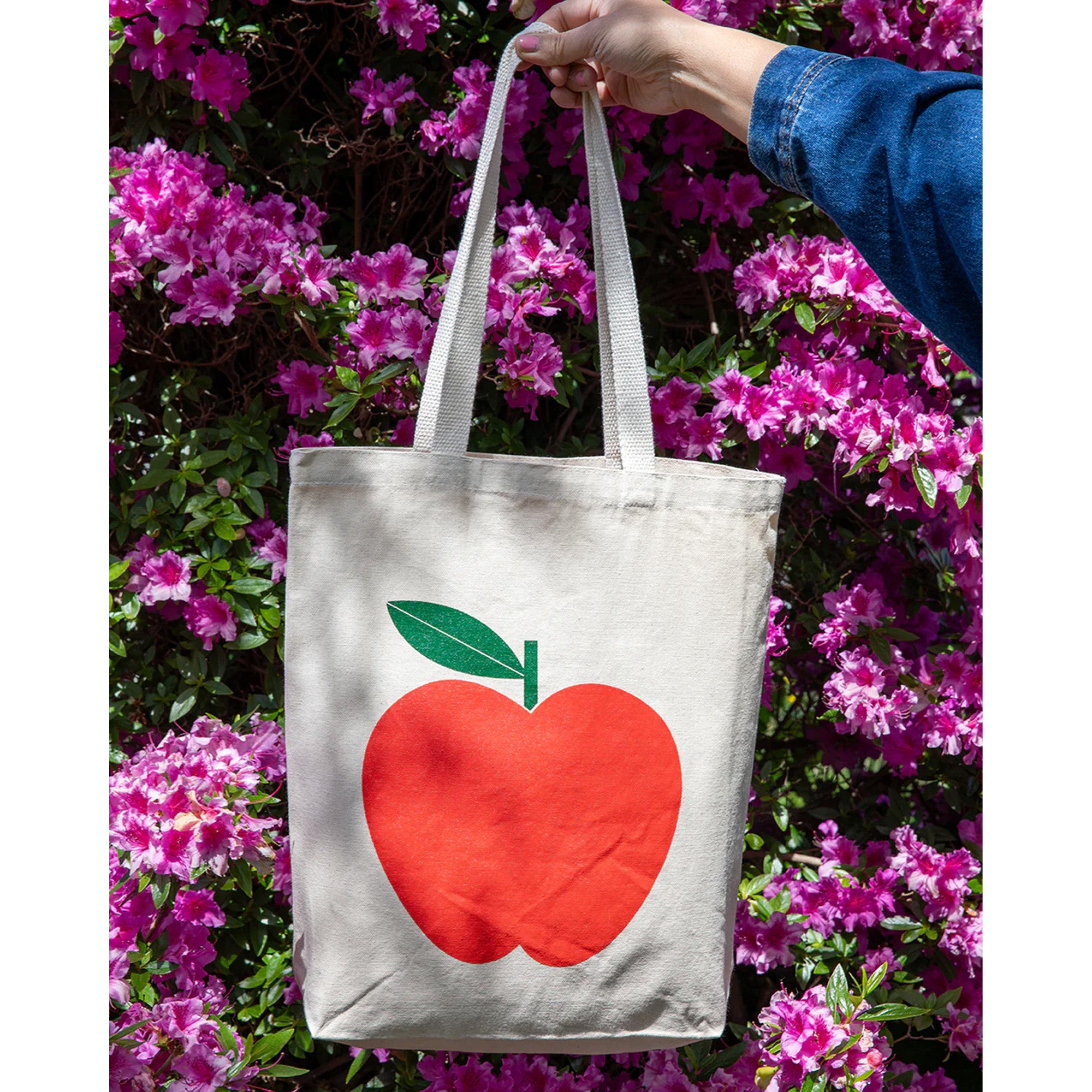 Red Apple Tote Bag by Banquet Workshop