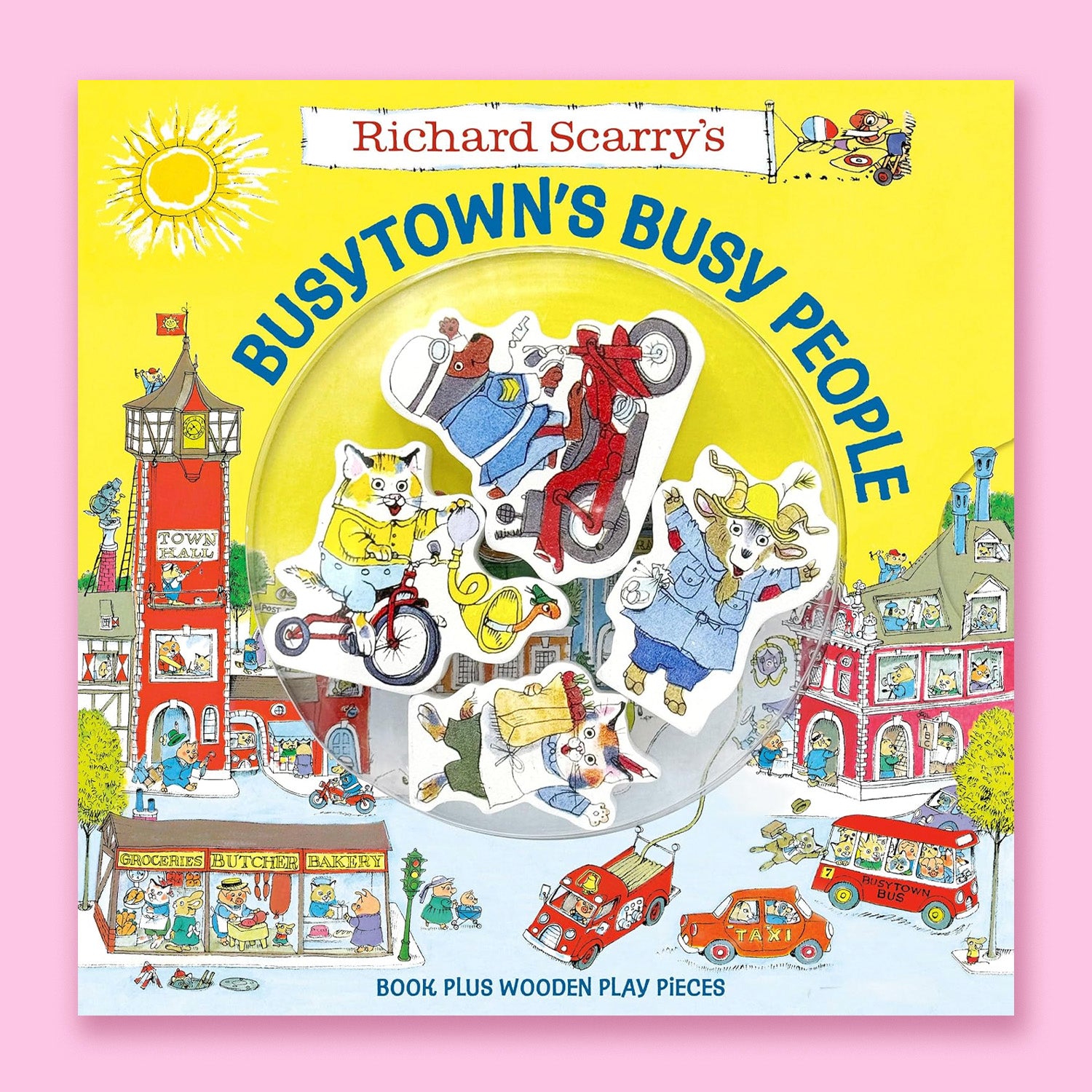 Richard Scarry's Busytown's Busy People: Book Plus Wooden Play Pieces