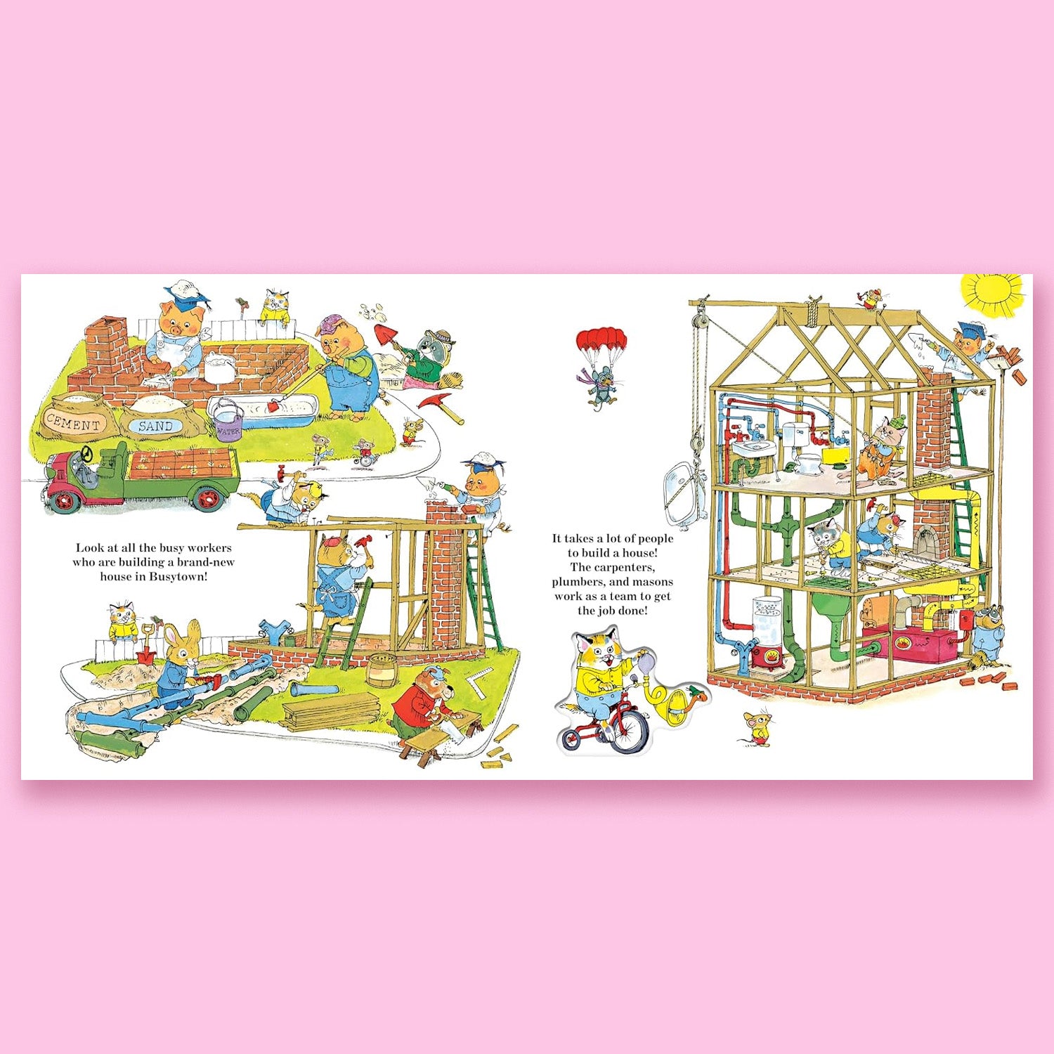 Richard Scarry's Busytown's Busy People: Book Plus Wooden Play Pieces
