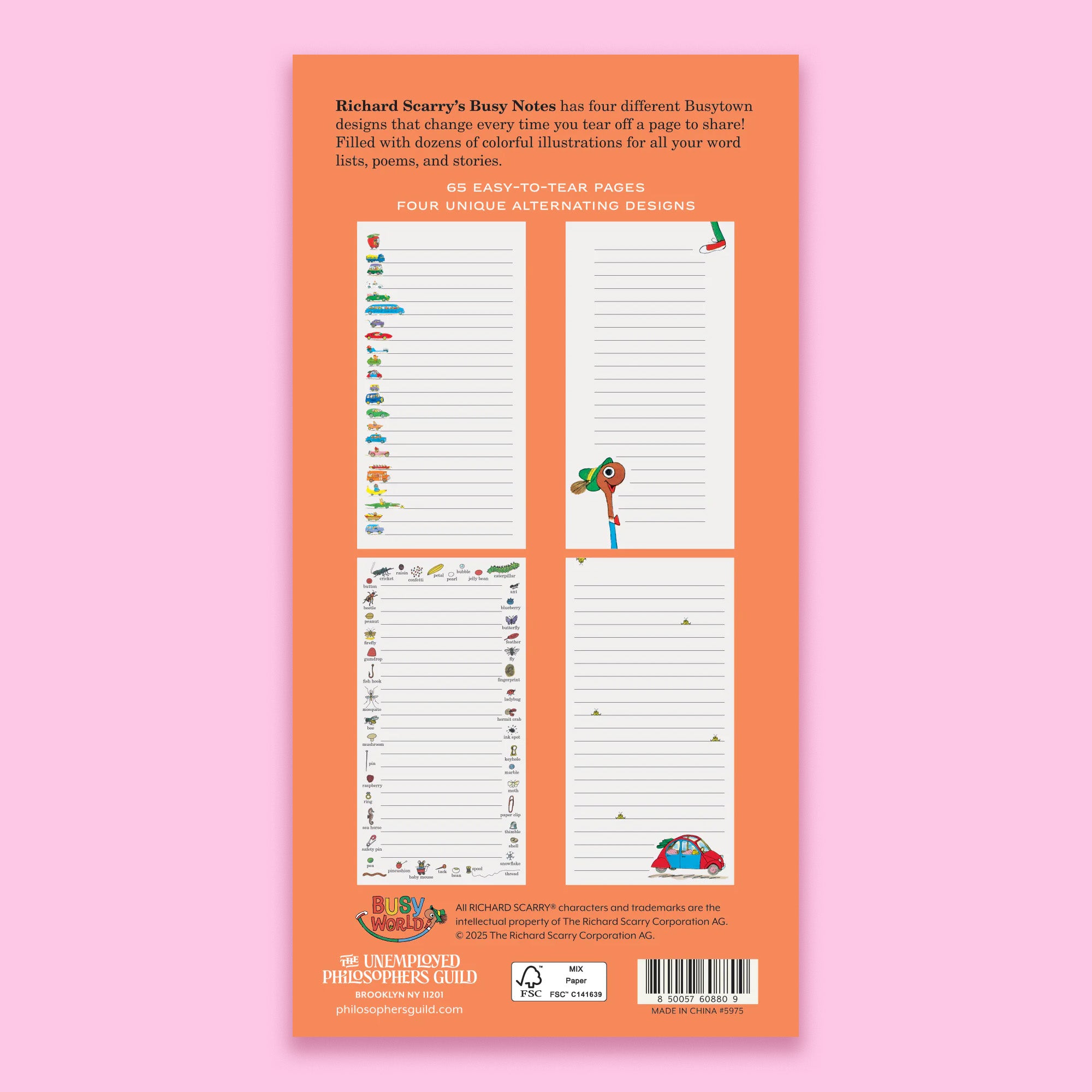 Richard Scarry Notepad