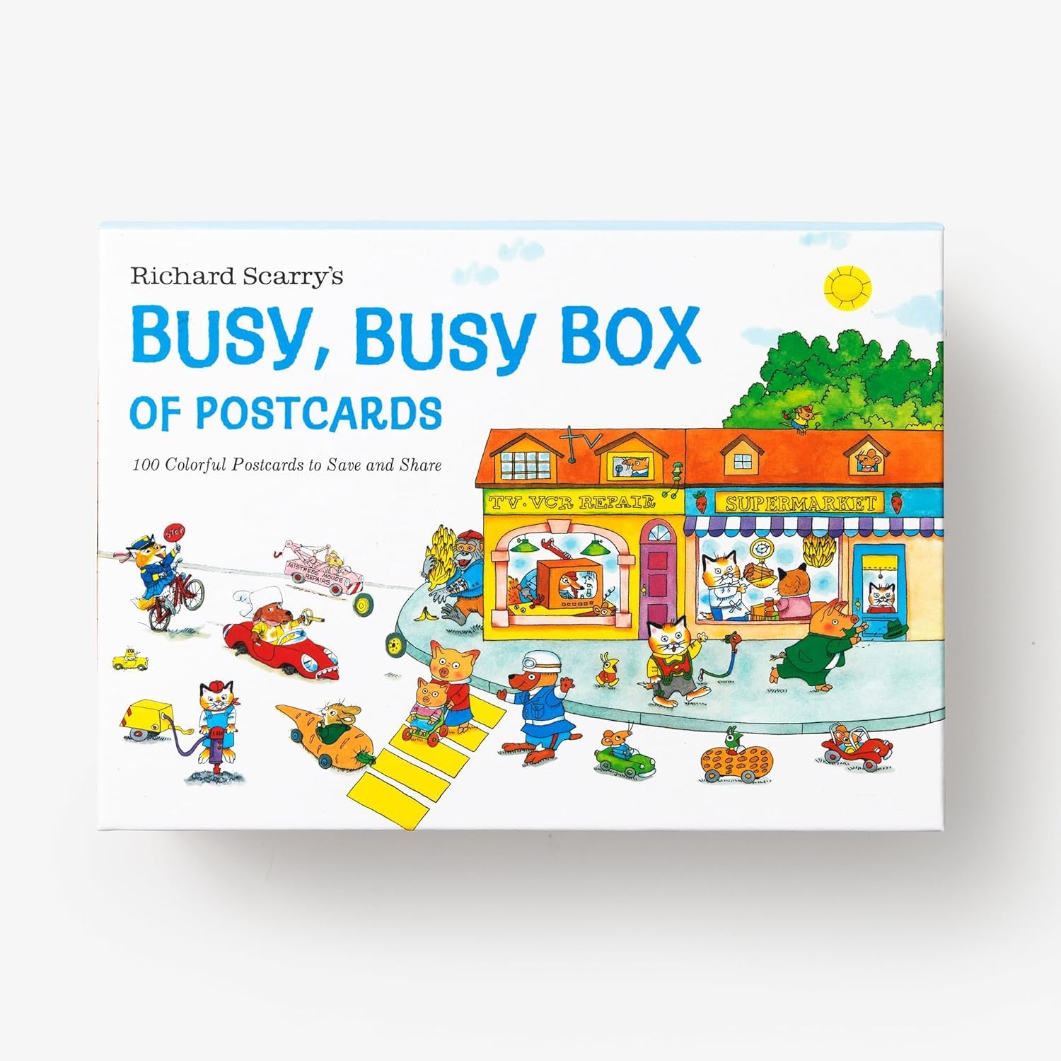 Richard Scarry's Busy, Busy Box of Postcards: 100 Colorful Postcards to Save and Share