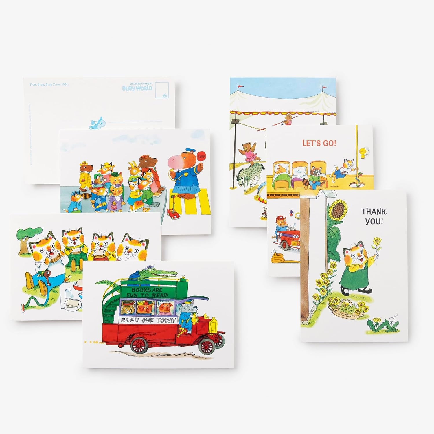 Richard Scarry's Busy, Busy Box of Postcards: 100 Colorful Postcards to Save and Share