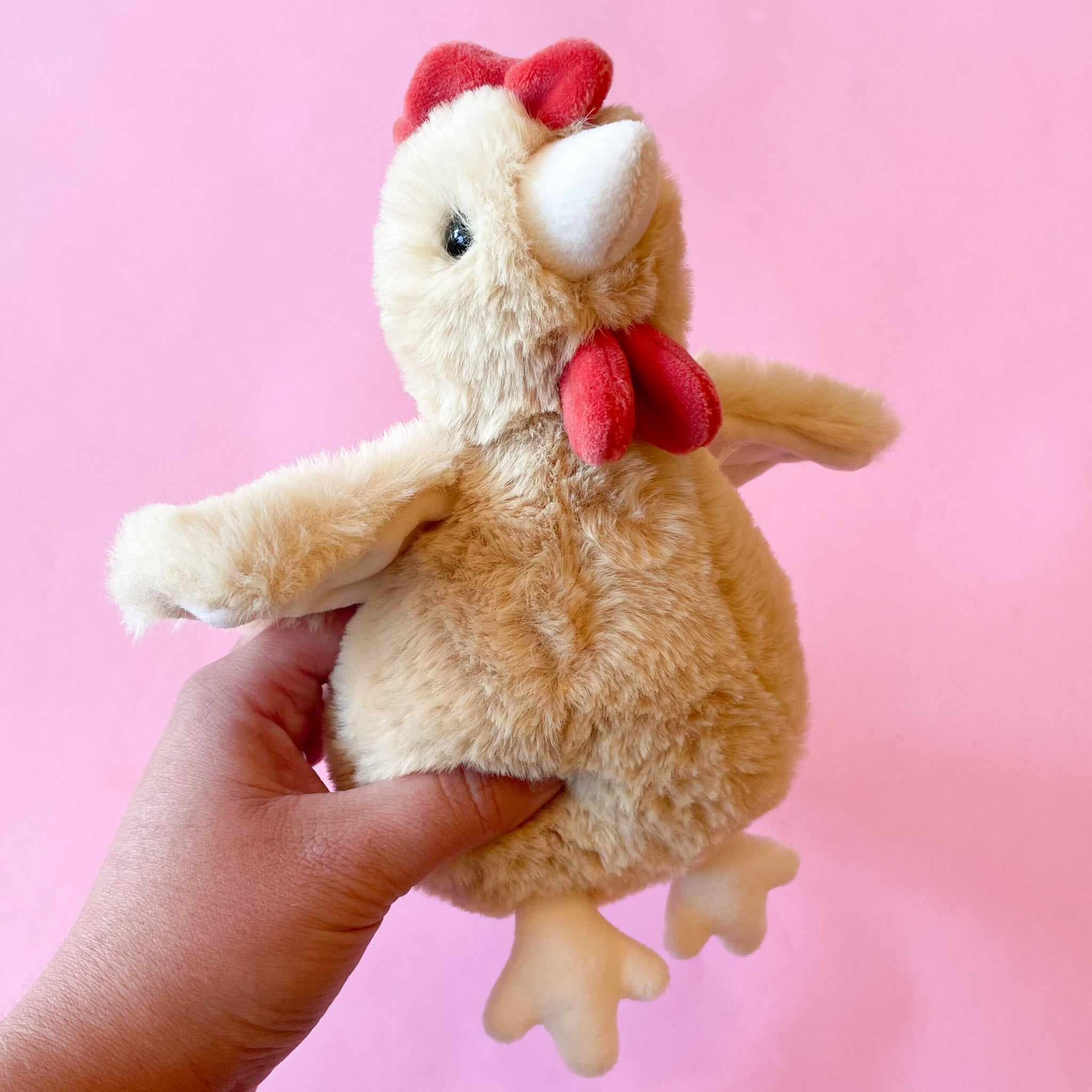 Mini Ricky Chicken Rickie Gold Chicken Mini Stuffed Animal – Collage Collage