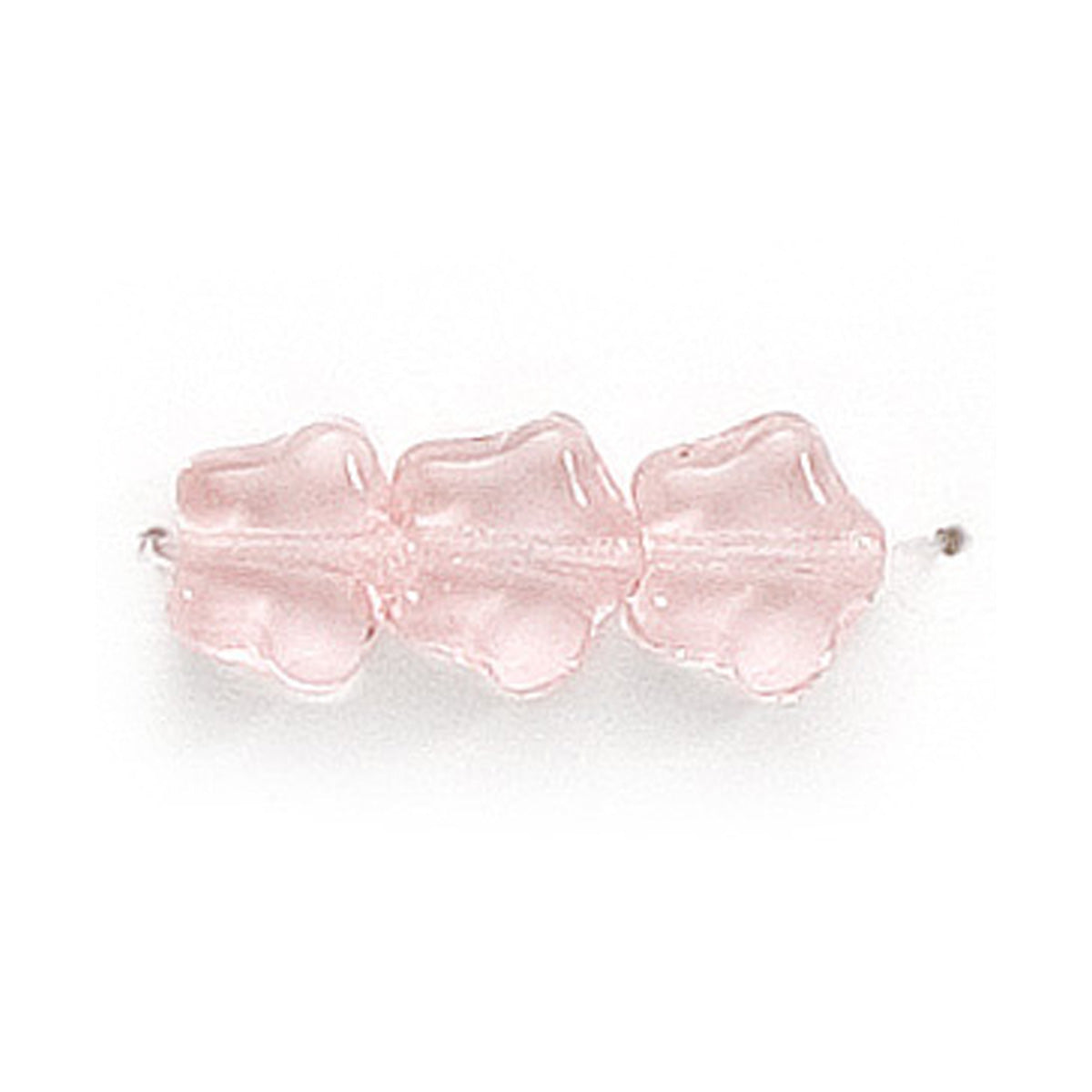 Rosaline Star Beads Transparent Crystal Glass | 8mm (Set of 5)
