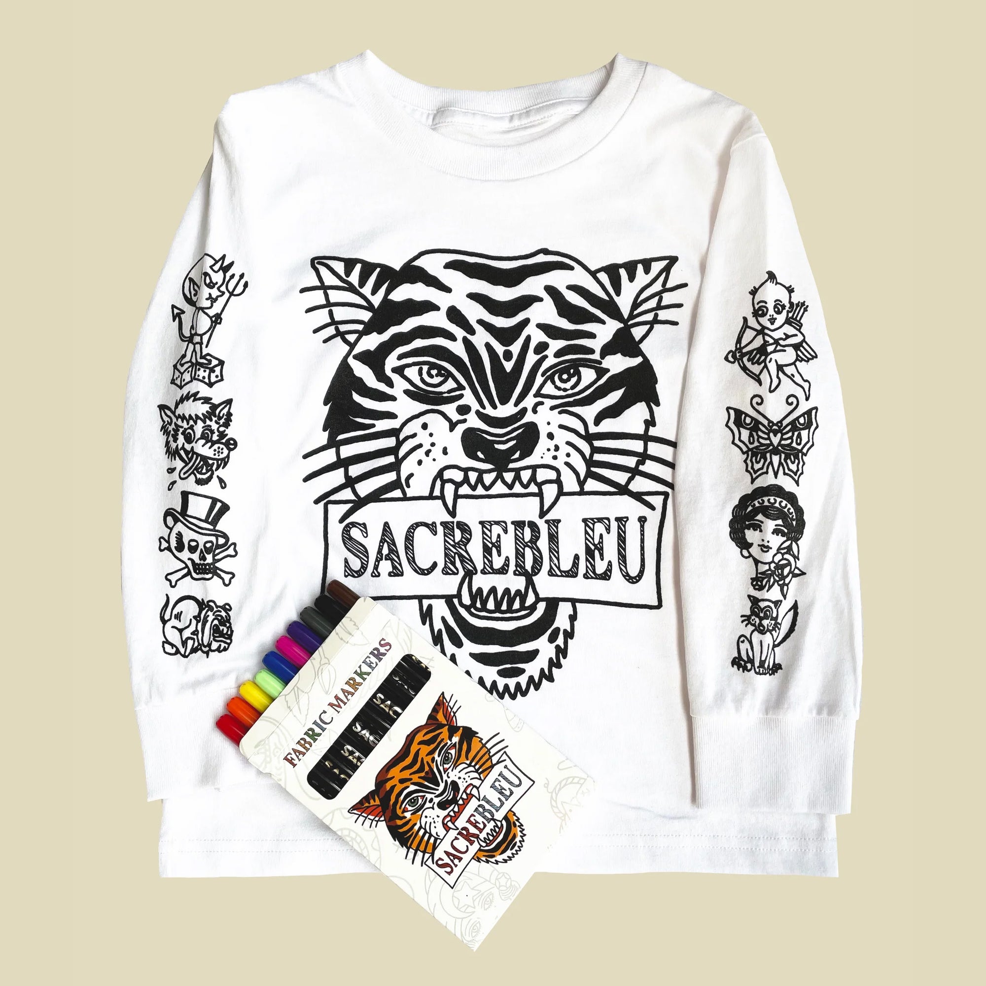 Sacrébleu Kids Colouring Shirt - Make Your Own Mark