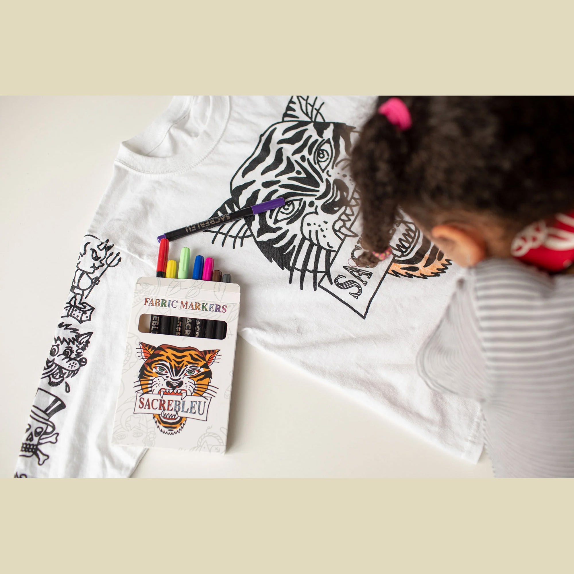 Sacrébleu Kids Colouring Shirt - Make Your Own Mark