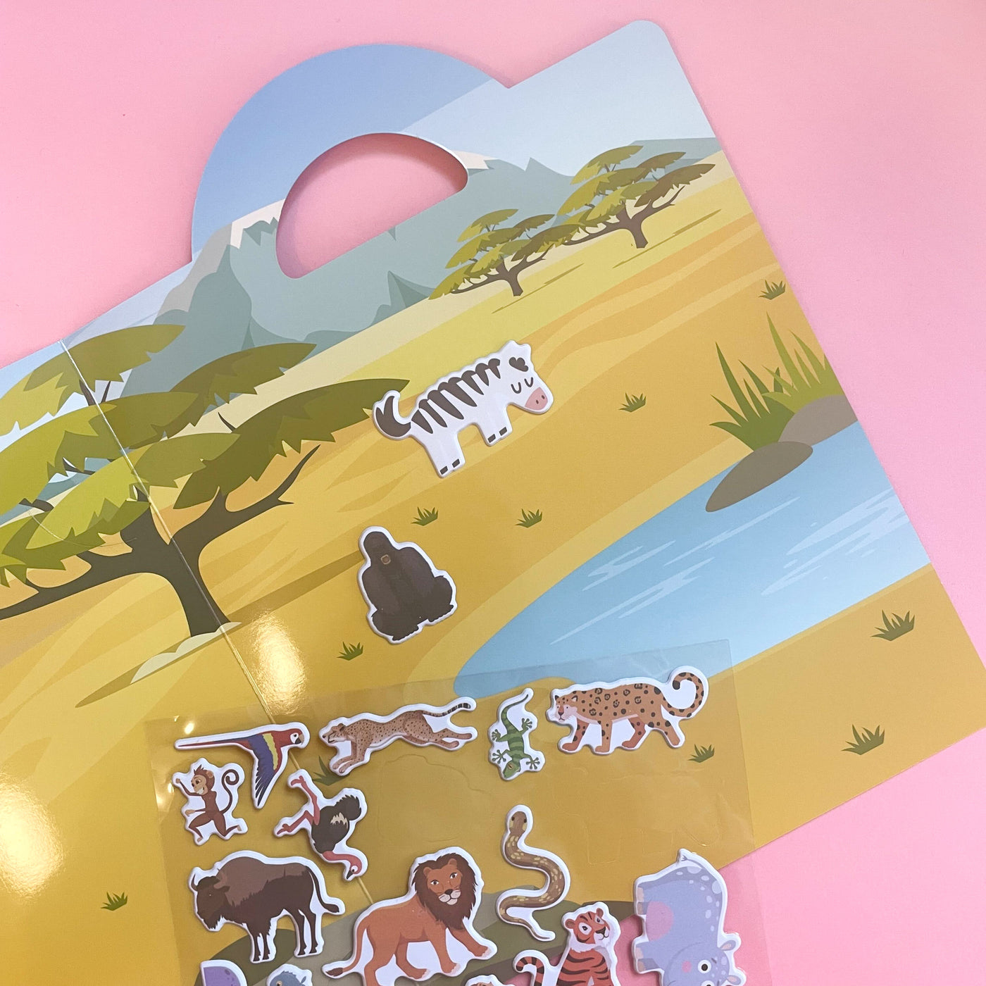 Scenery Sticker Set – Safari Animals