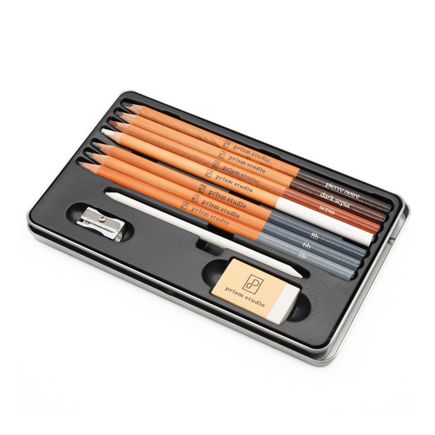 Sketching Essentials Graphite + Chalk Pencils - Set of 10