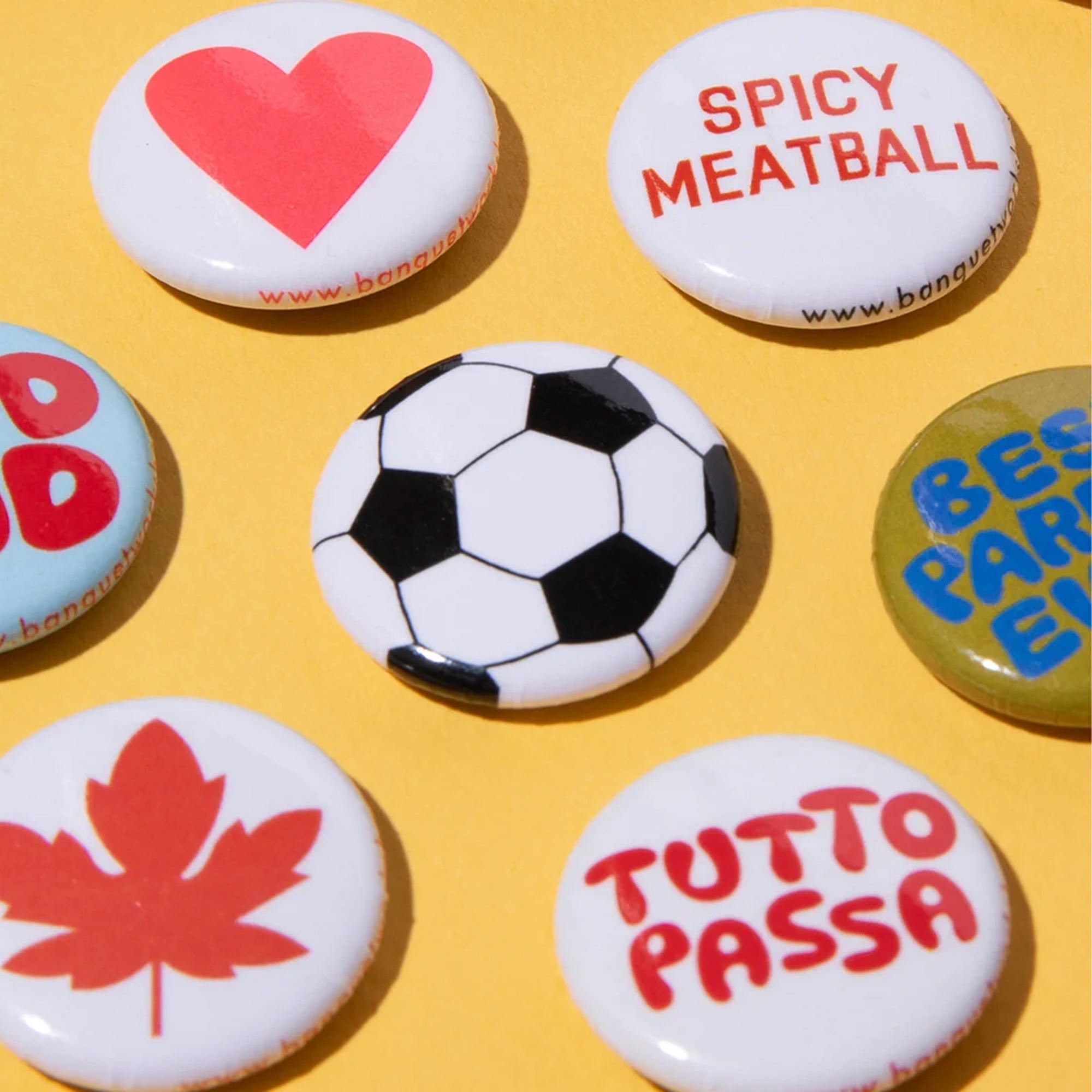 Soccer Ball 1" Button - by Banquet Workshop
