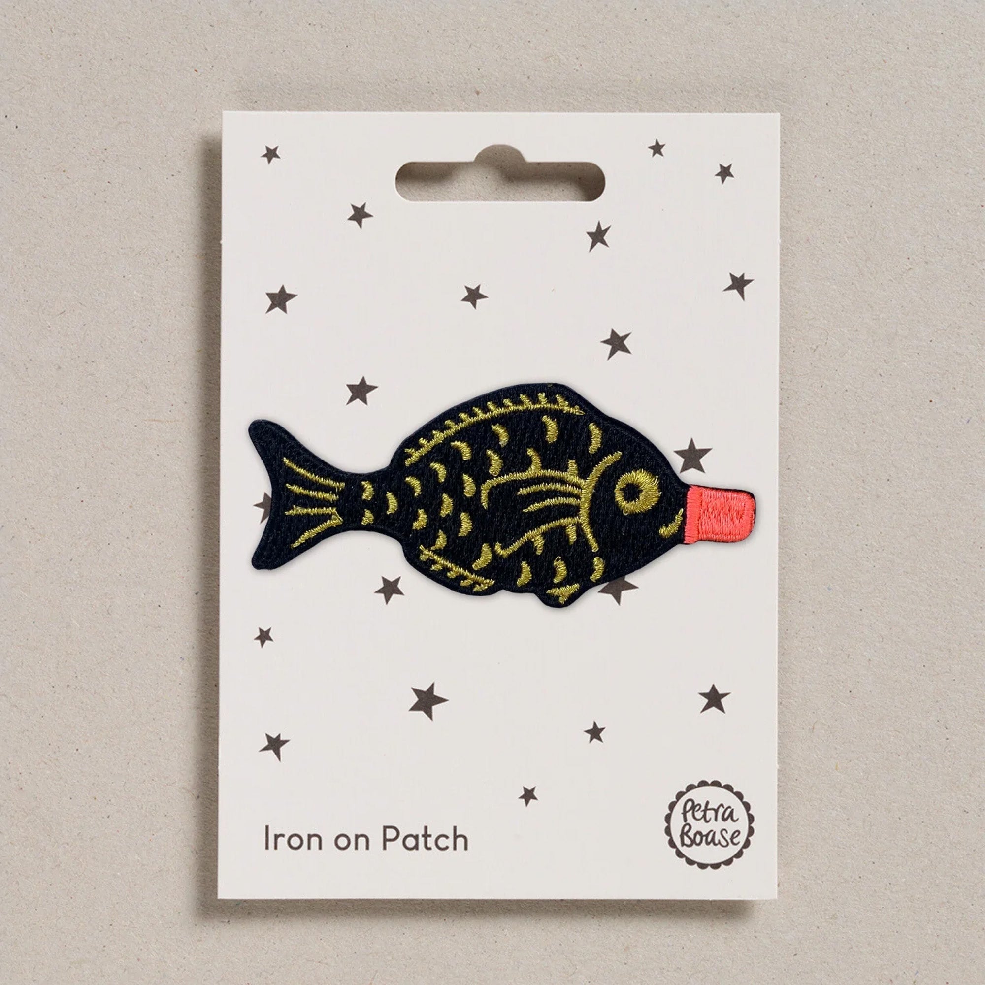 Soy Sauce Fish Bottle Iron on Patch