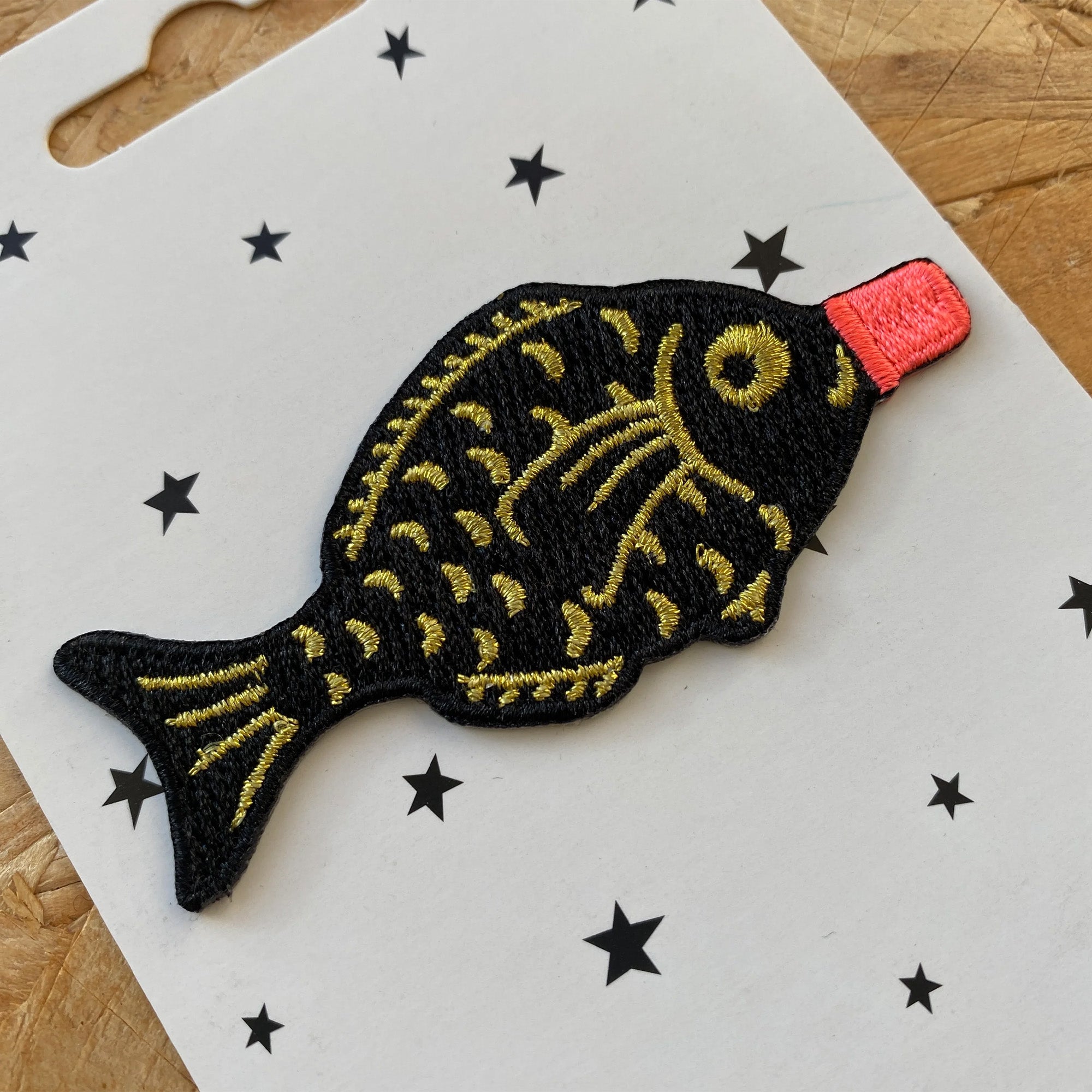 Soy Sauce Fish Bottle Iron on Patch